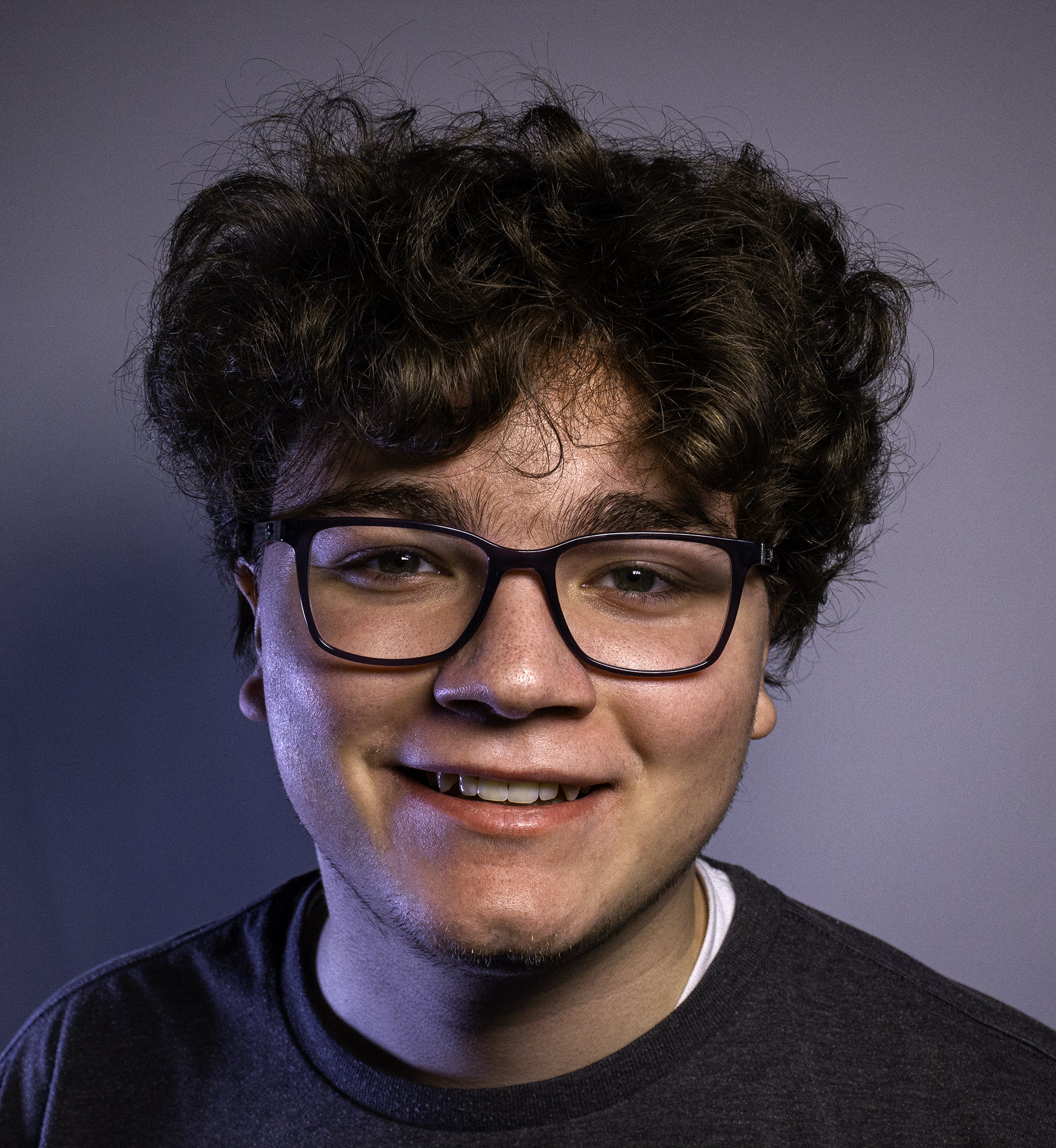 Portrait of Jacob Healt smiling.