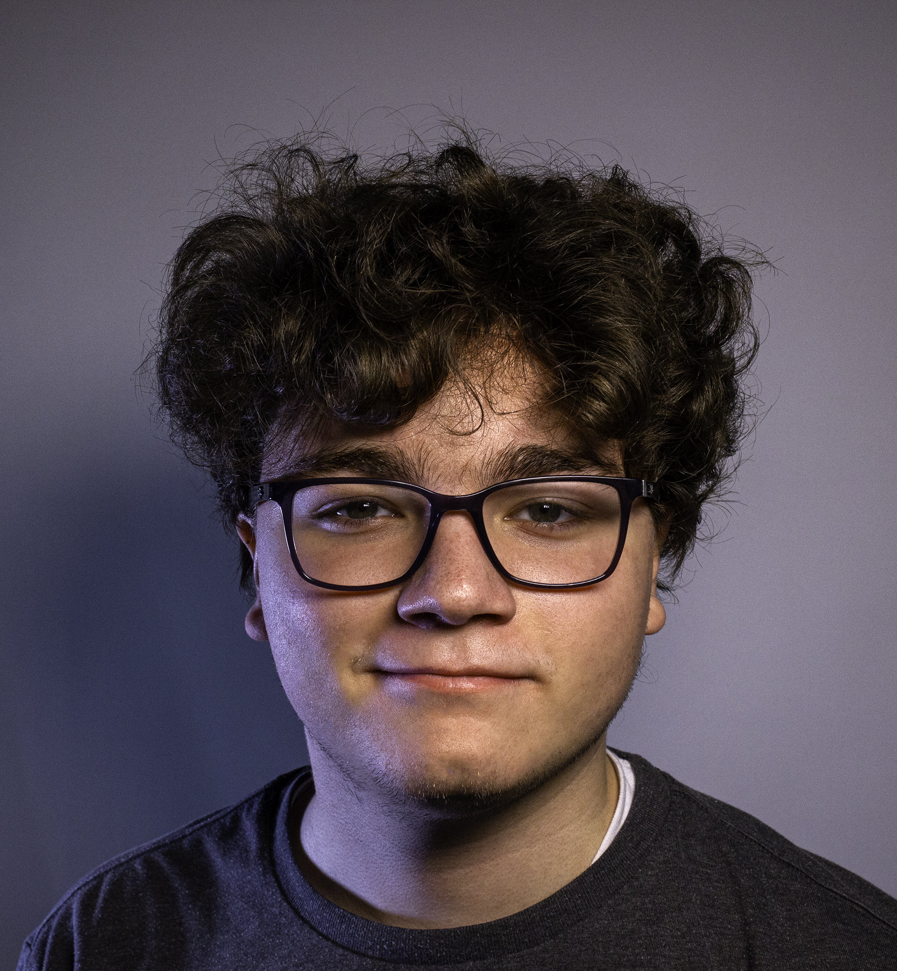 Portrait of Jacob Healt with no expression.